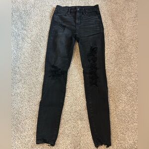 Black American Eagle Skinny Jeans